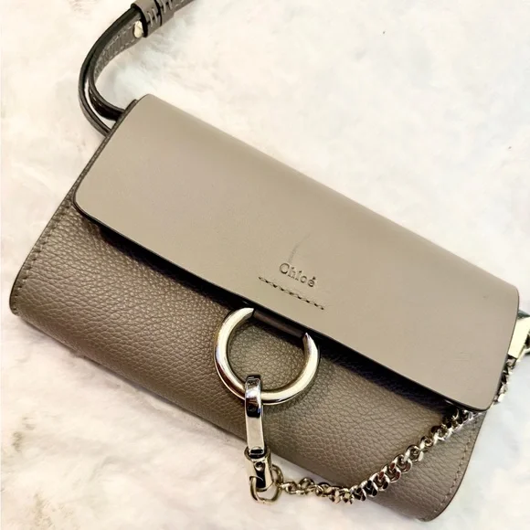 Chloe Mini Faye Leather Crossbody Bag - Picture 2 of 6